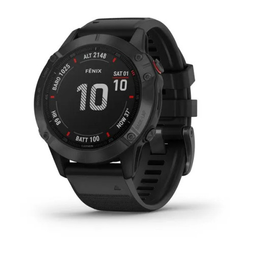 GARMIN FENIX 6 PRO BLACK W/BLACK BAND ,GPS WATCH