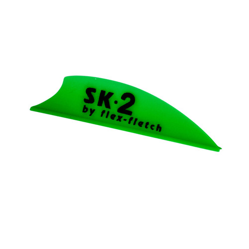 FLEX FLETCH SK2 HUNTING AND 3D VANE FLO GREEN 39CT