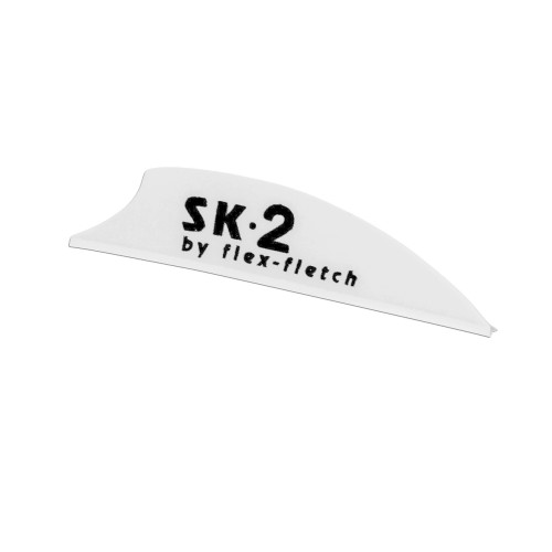 FLEX FLETCH SK2 HUNTING AND 3D VANE WHITE 100CT