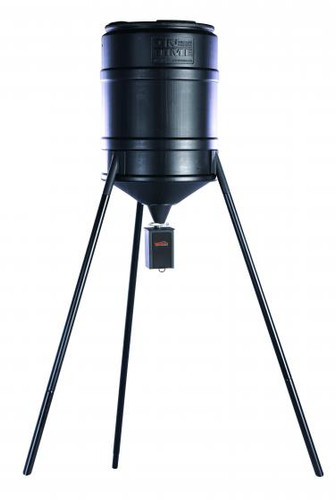 On Time Wildlife Feeder VL Tomahawk Tripod Feeder 25 Gal. Model #42200