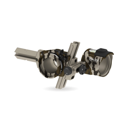 Dialed Archery PRUF Bridge-Lock Bottomland RH 3VA Three Pin Vert. Adj. .010 Inside Tape