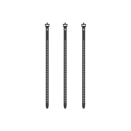 Novix Half Rack QuickStrap 24" Tie Down 3pk Black