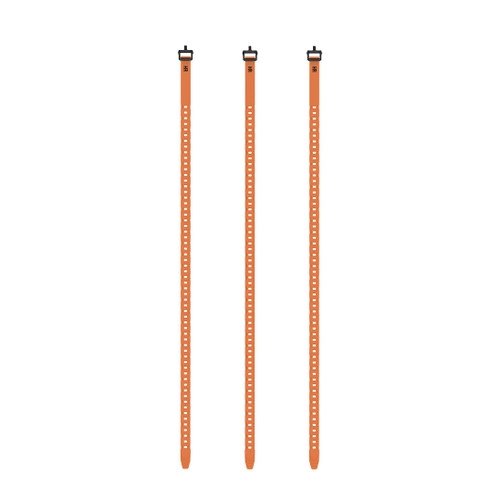 Novix Half Rack QuickStrap 36" Tie Down 3pk Orange