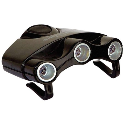 Cyclops Orion Black Hat Clip Light w/ 3 White LED Bulbs Model# CYC-HC1-W