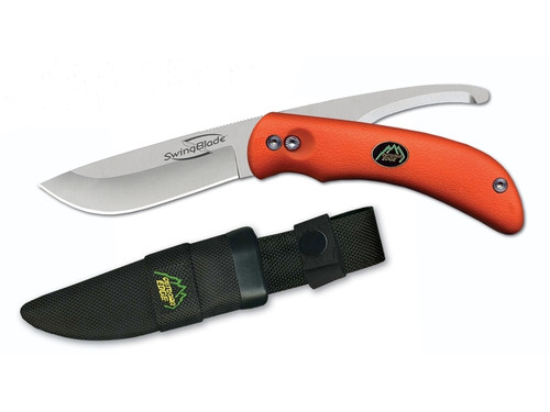 Outdoor Edge SwingBlaze Skinning & Gutting Blade Knife Orange SZ-20NC