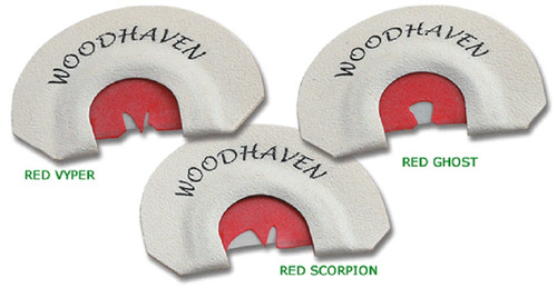 WoodHaven Custom Calls Red Zone 3  Pack Diaphragm Turkey Mouth Calls WH070