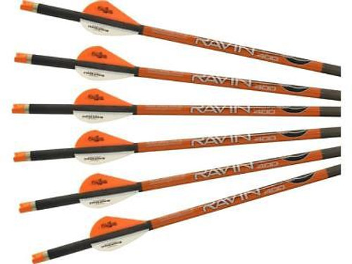 Ravin Crossbow Arrows With Orange Nocks 400grain (.001") 6 Pack Model # R139