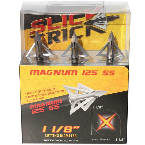 Slick Trick 125 Grain Magnum Pro Broadhead 4 Blade 4 Pack