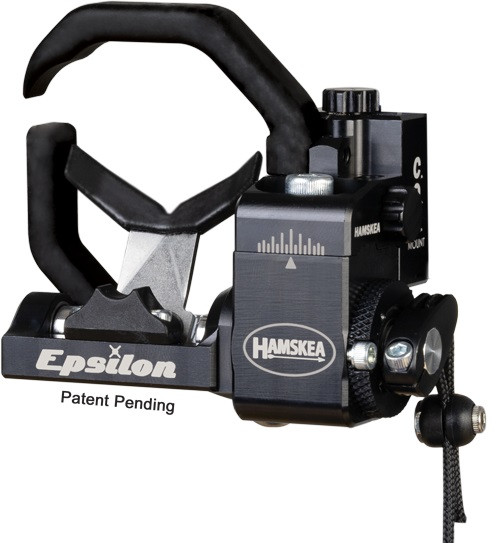 HAMSKEA EPSILON ARROW REST W/ C.O.R. RISER INTERFACE BRACKET RH