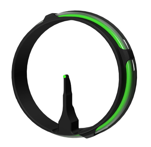 AVX-41 Fiber Optic Ring Pin with Rheostat Cover - .019 Fiber - Green