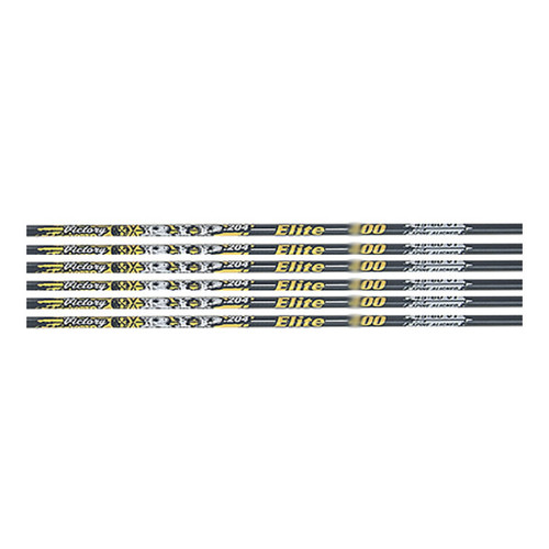 Victory Archery RIP Elite Shafts 250 Spine .204 Diameter with Inserts and Nocks 12 Pack
