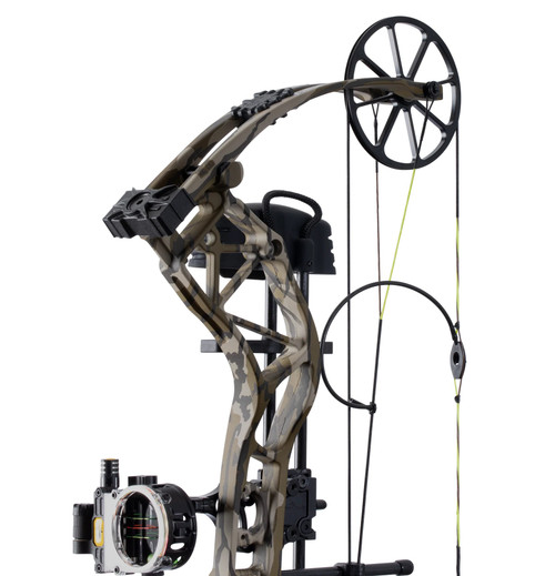 Arco Bear Archery Adapt 2 Plus 70# Destro – Mossy Oak Bottomland, Pronto Per La Caccia