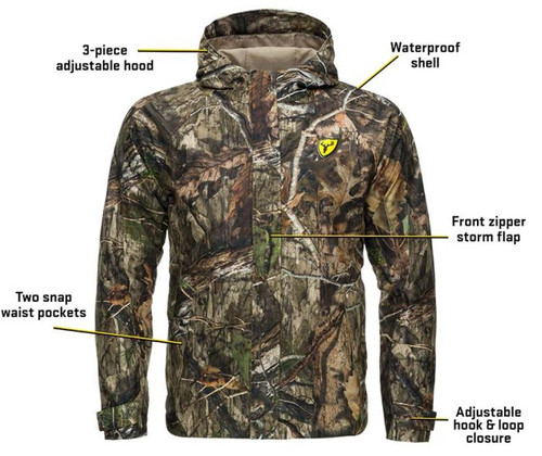 Blocker Outdoors Shield Series Drencher Jacket Size 3X-Large Mossy Oak Country DNA