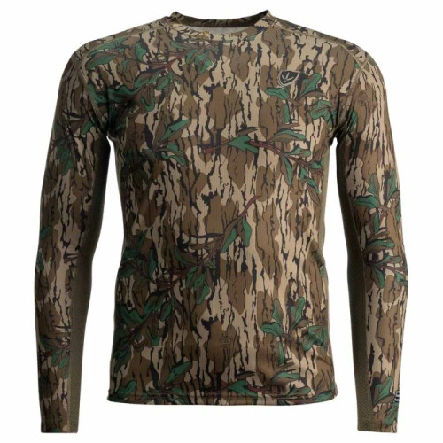 Blocker Outdoors Shield Series Finisher Turkey Performance Long Sleeve Tee Mossy Oak Greenleaf Small