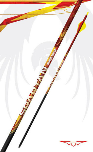 Black Eagle Spartan Fletched 350 Spine .003 6 Pack