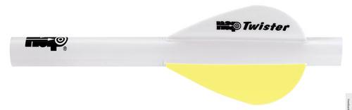 NAP Quick Fletch Twister White/Yellow (6pk)