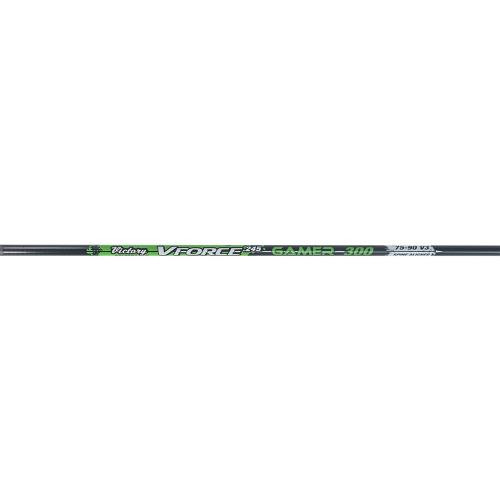 Victory Archery Vforce 400 Gamer .245 Diameter Bare Shafts with Inserts and Nocks 12 Pack