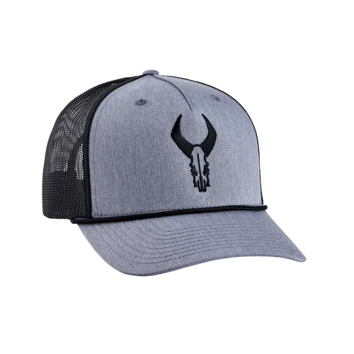Badlands SKULL ROPE HAT GRAY