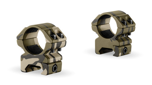 Hawke Match Mount Rings Weaver 1" Med Mossy Oak Bottomland