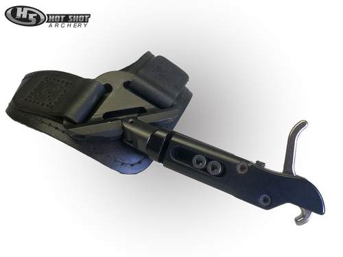 HOT SHOT ARCHERY RaptR POST INDEX FINGER RELEASE W/BLACK BUCKLE WRIST STRAP