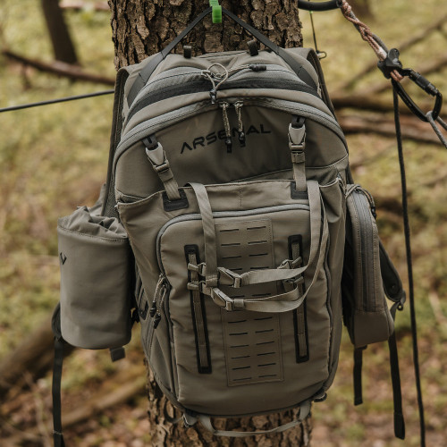 Hunt Arsenal ADVENTURE DARK OLIVE Tree Saddle Backpack