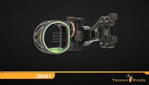 Trophy Ridge Joker 4 Pin Bow Sight RH or LH Black Model# AS108