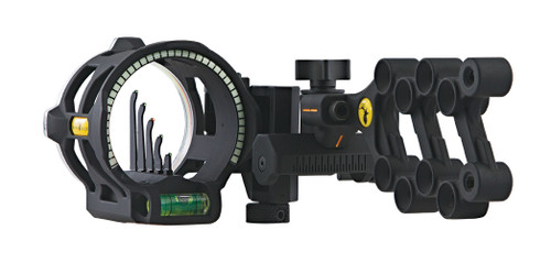Trophy Ridge React V5 Vertical In Line Pin Bow Sight RH Black AS845