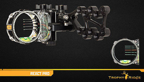 Trophy Ridge React Pro Bow Sight RH Black 5 (.010) Pins Model# AS825R10