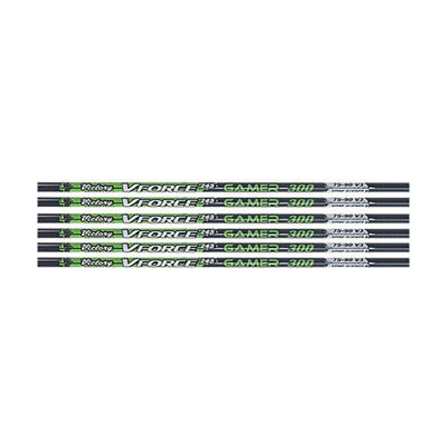 Victory Archery VForce 400 Gamer Arrow Shafts Black And Green 1 Dozen