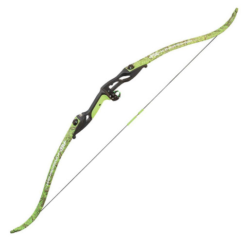 PSE Kingfish Pkg Flo Green Recurve Bow Pkg 56-45