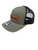 Mike's Archery Logo Leather Patch Richardson 112 Hat (Loden w/ Black Mesh Back)