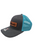 Mike's Archery Logo Leather Patch Richardson 112 Hat (Charcoal and Neon Blue)