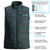Whitewater Torque Heated Fishing Vest Charcoal Large