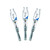 Double Take Archery Halo Nock Lighted Blue Micro Nock Three Pack  .166
