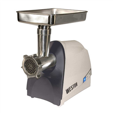 Weston 8 Heavy Duty Electric Meat Grinder and Sausage Stuffer, White