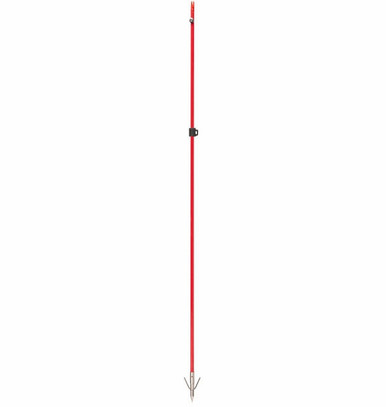 Cajun Bowfishing Red Fiberglass Arrow with Piranha XT Model