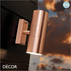 Nordlux - Tin, Double - Copper Modern Designer Outdoor Wall Light - Minimalist Style Light for any Contemporary Garden & Outdoor Area of a Home, Hotel & Bistro Nordlux - Tin, Double - Copper Modern Designer Outdoor Wall Light - Minimalist Style Light for any Contemporary Garden & Outdoor Area of a Home, Hotel & Bistro
