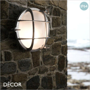 Nordlux - Polperro - Nickel Modern Designer Outdoor Wall Light - Classic Industrial Style Lighting for your Garden, Hotel, Bistro & Café Nordlux - Polperro - Nickel Modern Designer Outdoor Wall Light - Classic Industrial Style Lighting for your Garden, Hotel, Bistro & Café