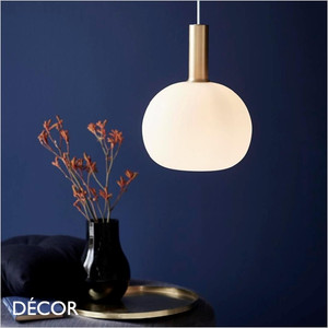 1 A Nordlux - Alton 25 - Opal White Glass & Brushed Brass or Black Modern Designer Pendant Light - Ideal for your Kitchen, Living Room, Hotel, Bistro & Café 1 A Nordlux - Alton 25 - Opal White Glass & Brushed Brass or Black Modern Designer Pendant Light - Ideal for your Kitchen, Living Room, Hotel, Bistro & Café