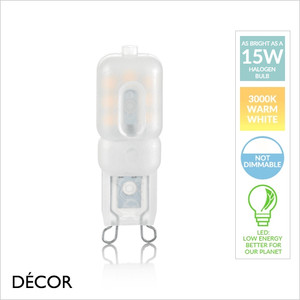 Ideal Lux - G9 2.5W LED Capsule Bulb - As Bright as a 15W Halogen Bulb - Innovative Energy Efficient Lights for your Home & Business Ideal Lux - G9 2.5W LED Capsule Bulb - As Bright as a 15W Halogen Bulb - Innovative Energy Efficient Lights for your Home & Business
