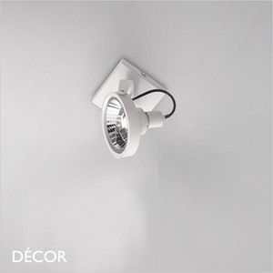 Ideal Lux - Glim 1 Adjustable Spotlight - Matt White Modern Designer Spotlight Plate - Perfect for a Kitchen Island, Kitchen, Dining Room, Office, Restaurant or Bar Ideal Lux - Glim 1 Adjustable Spotlight - Matt White Modern Designer Spotlight Plate - Perfect for a Kitchen Island, Kitchen, Dining Room, Office, Restaurant or Bar
