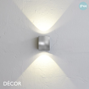 Nordlux - Canto Kubi 2 - Stainless Steel Modern Designer Outdoor LED Wall Light - Stunning Industrial Style for any Space - Home, Bistro, Bar & Café Nordlux - Canto Kubi 2 - Stainless Steel Modern Designer Outdoor LED Wall Light - Stunning Industrial Style for any Space - Home, Bistro, Bar & Café