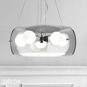 A1 Ideal Lux - Audi 10 - Unusual Large Smoke Grey Glass Modern Designer Pendant Light - Stylish Italian Chic - Ideal for the Kitchen, Dining Room or Restaurant A1 Ideal Lux - Audi 10 - Unusual Large Smoke Grey Glass Modern Designer Pendant Light - Stylish Italian Chic - Ideal for the Kitchen, Dining Room or Restaurant