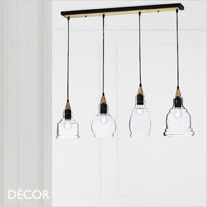 Ideal Lux - Gretel, 4 - Clear Glass Modern Designer Multiple Pendant Light - Stylish Italian Design for a Kitchen, Dining Room, Hotel, Restaurant, Bistro, Bar & Café Ideal Lux - Gretel, 4 - Clear Glass Modern Designer Multiple Pendant Light - Stylish Italian Design for a Kitchen, Dining Room, Hotel, Restaurant, Bistro, Bar & Café