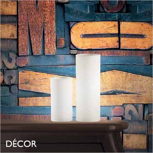 Ideal Lux - Edo, 2 Sizes - White Pillar with Blown Etched Glass Overlay Modern Designer Table Lamp - Stylish Italian Chic for a Living Room, Reception or Bedroom Ideal Lux - Edo, 2 Sizes - White Pillar with Blown Etched Glass Overlay Modern Designer Table Lamp - Stylish Italian Chic for a Living Room, Reception or Bedroom