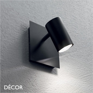 Ideal Lux - Spot, 1 & 2 Spotlights - Matt Black Modern Designer Adjustable Wall Cylindrical Spotlights - Stunning in a Kitchen, Reception Room, Office, Restaurant, Bistro or Bar Ideal Lux - Spot, 1 & 2 Spotlights - Matt Black Modern Designer Adjustable Wall Cylindrical Spotlights - Stunning in a Kitchen, Reception Room, Office, Restaurant, Bistro or Bar