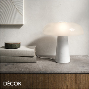 1A1 Nordlux - Glossy - White Marble & Opal White Glass Modern Designer Table Lamp - Iconic Design for a Living Room, Reception or Bedroom 1A1 Nordlux - Glossy - White Marble & Opal White Glass Modern Designer Table Lamp - Iconic Design for a Living Room, Reception or Bedroom