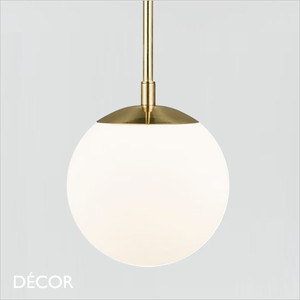 1 C Nordlux - Grant 15 - Opal White Glass & Brushed Brass Globe Pendant Light - Ideal for your Kitchen Island, Kitchen, Living Room, Hotel, Restaurant & Bistro 1 C Nordlux - Grant 15 - Opal White Glass & Brushed Brass Globe Pendant Light - Ideal for your Kitchen Island, Kitchen, Living Room, Hotel, Restaurant & Bistro