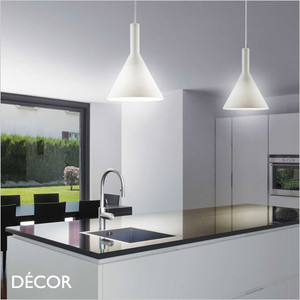 Ideal Lux - Cocktail 20 - White Etched Glass Modern Designer Pendant Light - Minimalist Italian Chic for your Kitchen, Reception Room or Bistro Ideal Lux - Cocktail 20 - White Etched Glass Modern Designer Pendant Light - Minimalist Italian Chic for your Kitchen, Reception Room or Bistro