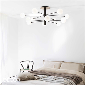 Ideal Lux - Cosmopolitan, 2 Sizes - Matt Black & Satin Brass & Etched White Glass Modern Designer Multiple Globe Ceiling Light - A Stunning Statement Piece for a Dining Room, Kitchen, Bedroom, Hallway, Stairwell, Hotel, Restaurant, Bistro, Bar & Café Ideal Lux - Cosmopolitan, 2 Sizes - Matt Black & Satin Brass & Etched White Glass Modern Designer Multiple Globe Ceiling Light - A Stunning Statement Piece for a Dining Room, Kitchen, Bedroom, Hallway, Stairwell, Hotel, Restaurant, Bistro, Bar & Café